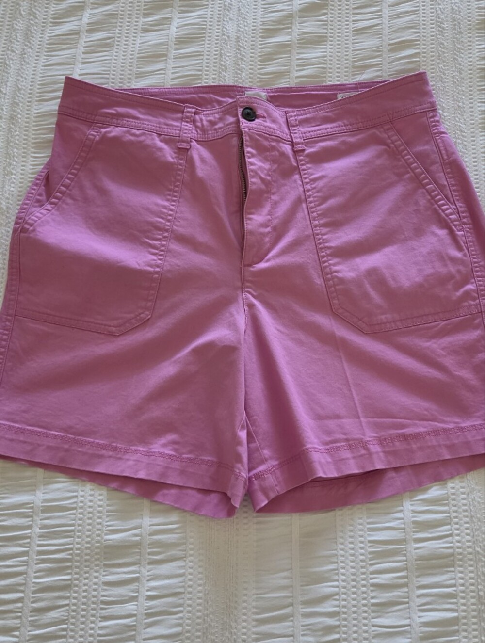 Women's Pink Casual Cotton Shorts